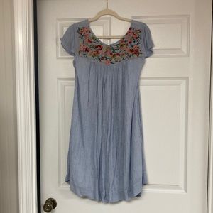 Floral embroidered dress